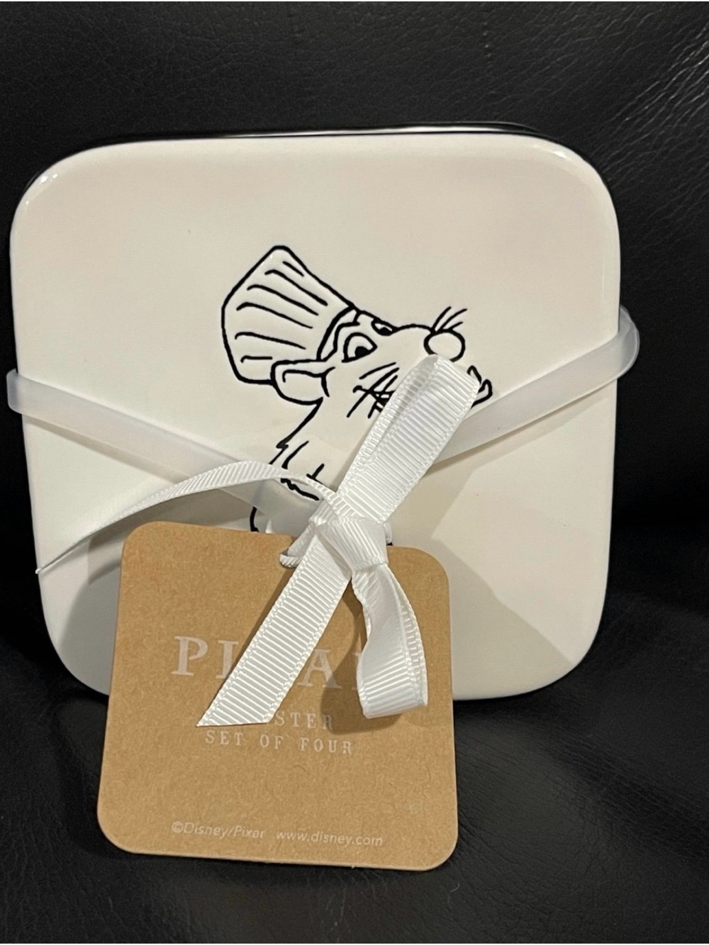 Rae Dunn Pixar Ratatouille Coasters, Set of 4